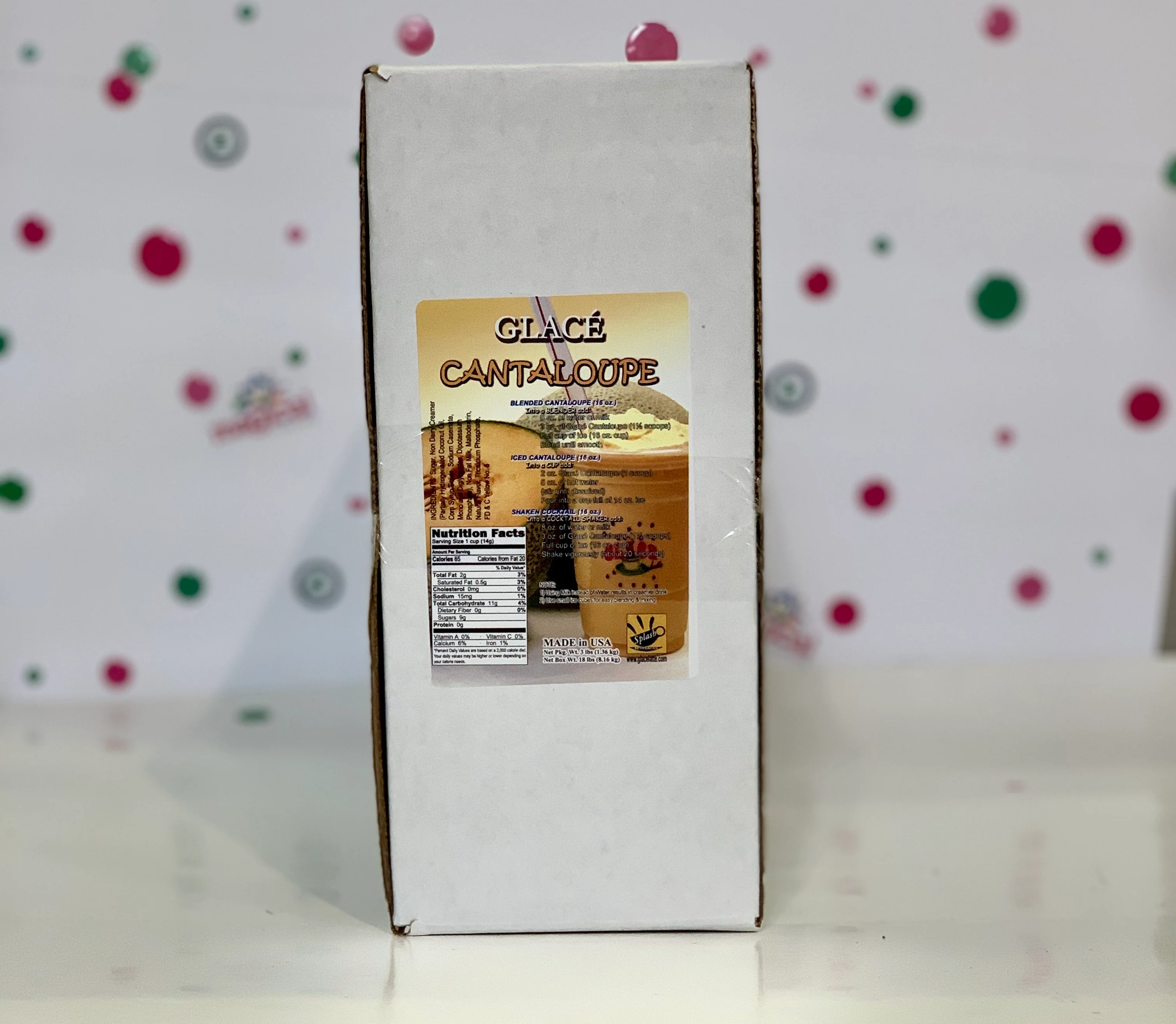 Cantaloupe 4 in 1 Mix for Bubble Tea, Smoothies, Lattes and Frappes, 3 lbs. Bag (Case 6 x 3 lbs. Bags)  - Ships Free Within Canada on Orders Above CAD $199 - Image 3