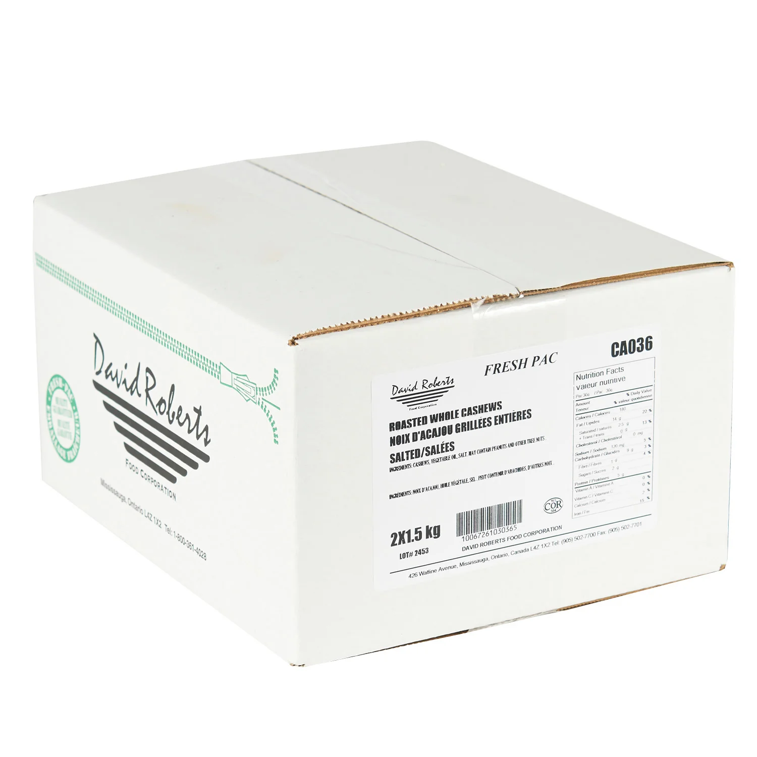 Cashew Whole Roasted Salted - 2 x 1.5 kg - David Roberts - Restaurant and Foodservice Ingredients - Canadian Distribution - Ships Free Within Canada on Orders Above CAD $199 - Image 3