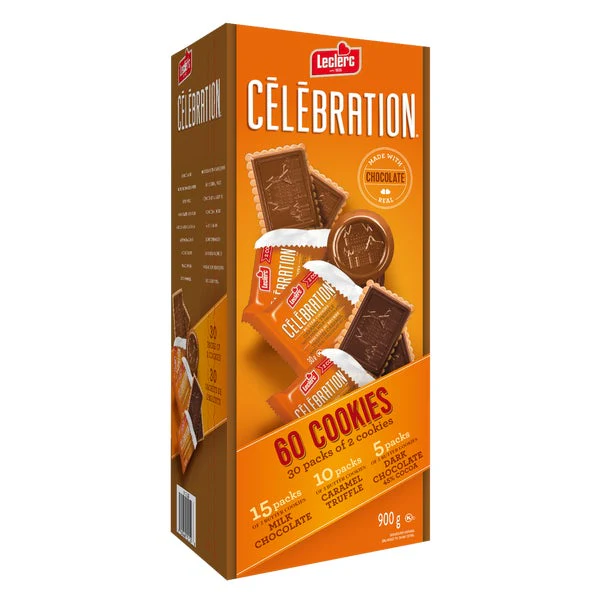 Celebration Trio - 120 × 30 g - Leclerc - Canadian Distribution - Ships Free Within Canada on Orders Above CAD $199