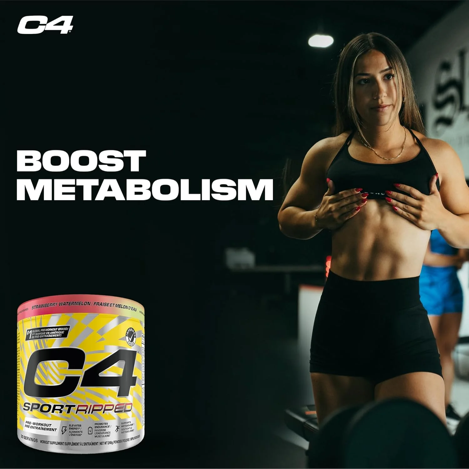 Cellucor – C4 Sport Ripped Pre Workout – Strawberry Watermelon – 30 Servings – Ships Free Within Canada on Orders Above CAD $199 - Image 3