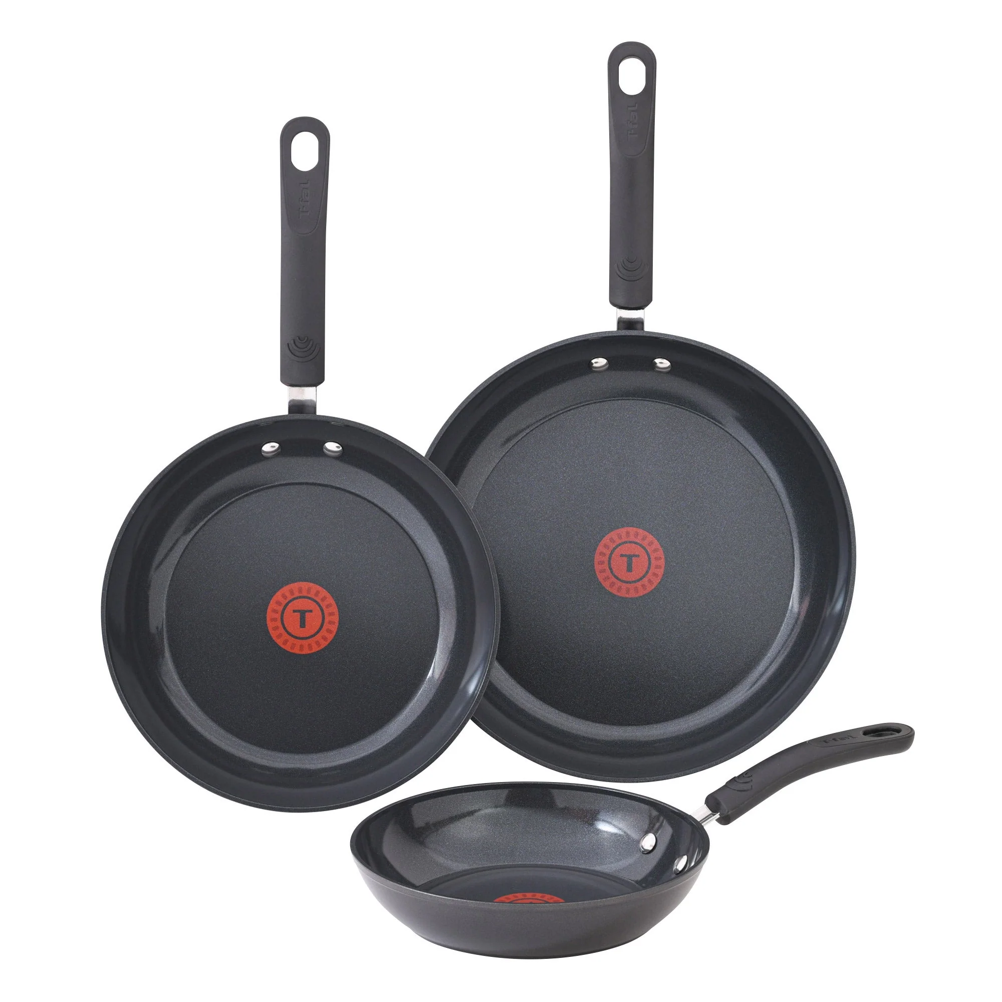 Ceramic Non-Stick Skillet Set - 3 Pieces - T-fal - Restaurant Equipment and Smallwares - Canadian Distribution