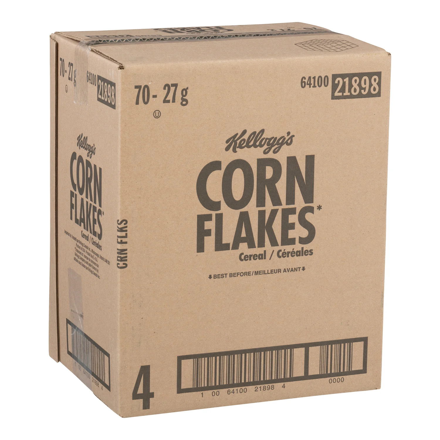 Cereal Corn Flakes Individual - 70 x 27 g - Kellogg's - Restaurant and Foodservice Ingredients - Canadian Distribution - Ships Free Within Canada on Orders Above CAD $199 - Image 2