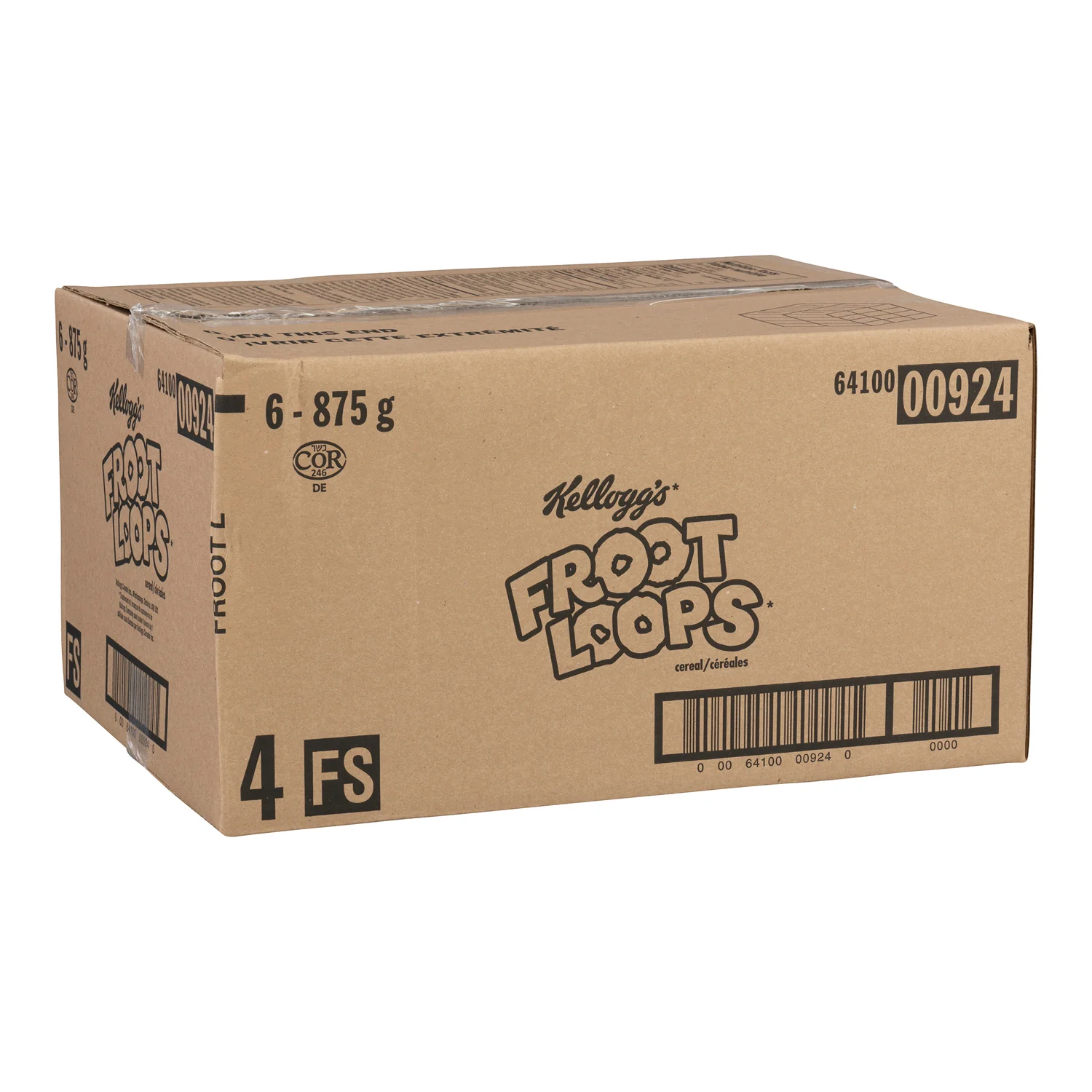 Cereal Froot Loop Sleeve - 6 x 875 g - Kellogg's - Restaurant and Foodservice Ingredients - Canadian Distribution - Ships Free Within Canada on Orders Above CAD $199 - Image 2