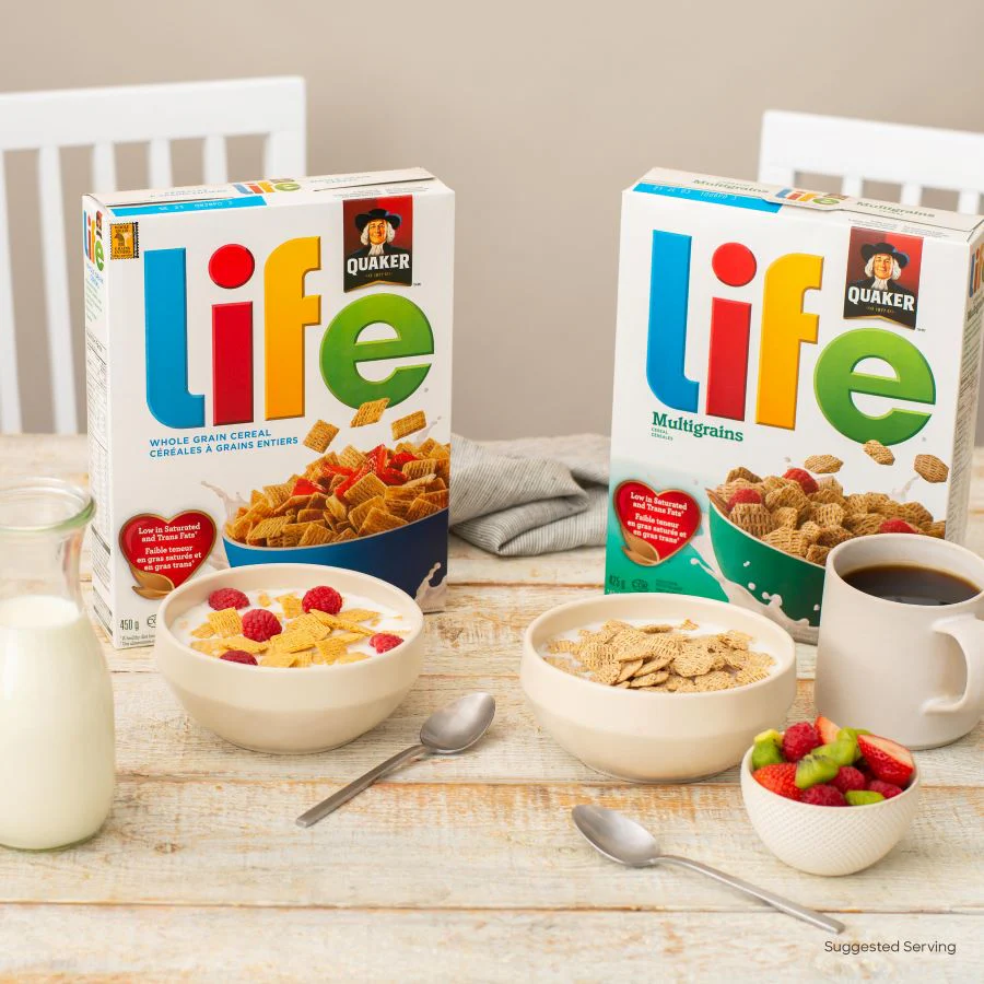 Cereal Multigrain Life - 12 x 425 g - Quaker - Restaurant and Foodservice Ingredients - Canadian Distribution - Ships Free Within Canada on Orders Above CAD $199