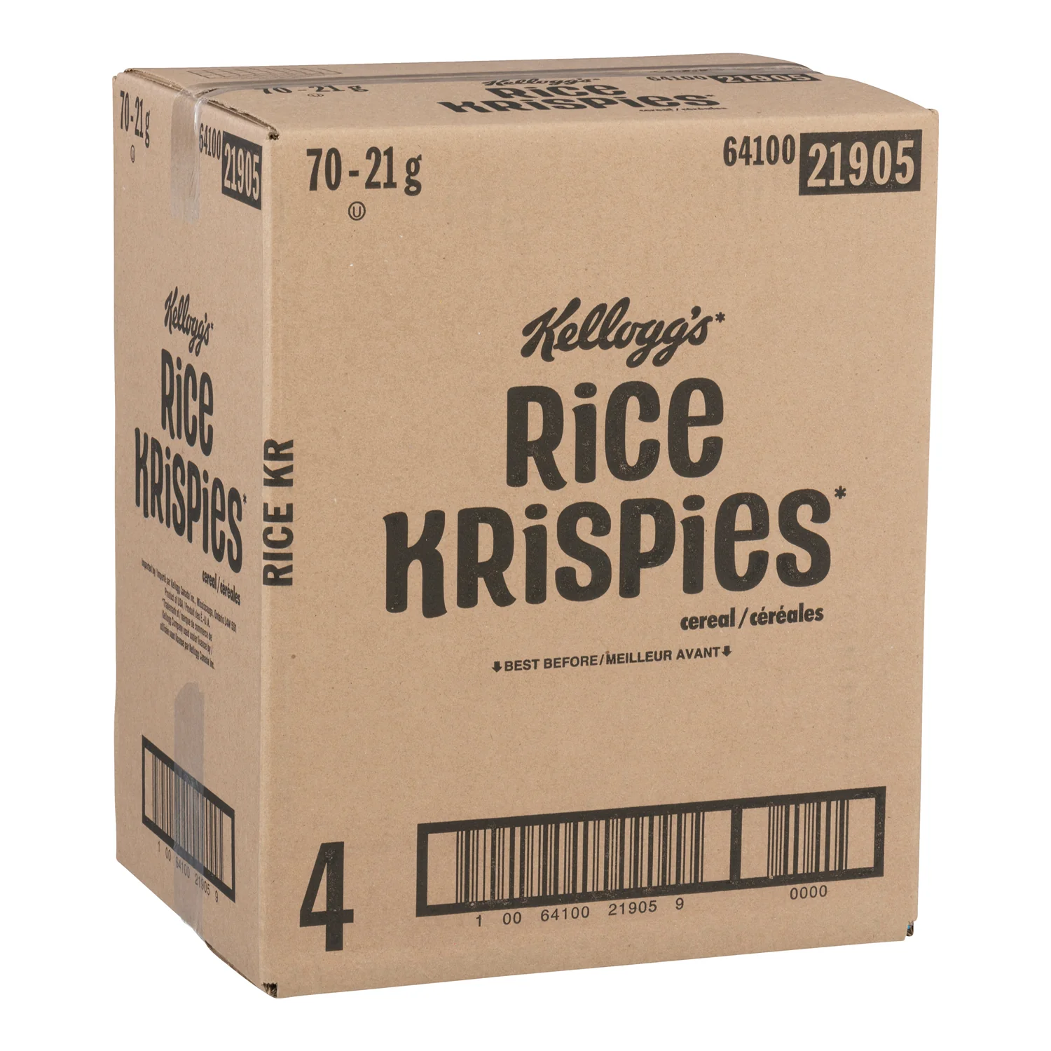 Cereal Rice Krispies Individual - 70 x 21 g - Kellogg's - Restaurant and Foodservice Ingredients - Canadian Distribution - Ships Free Within Canada on Orders Above CAD $199 - Image 2