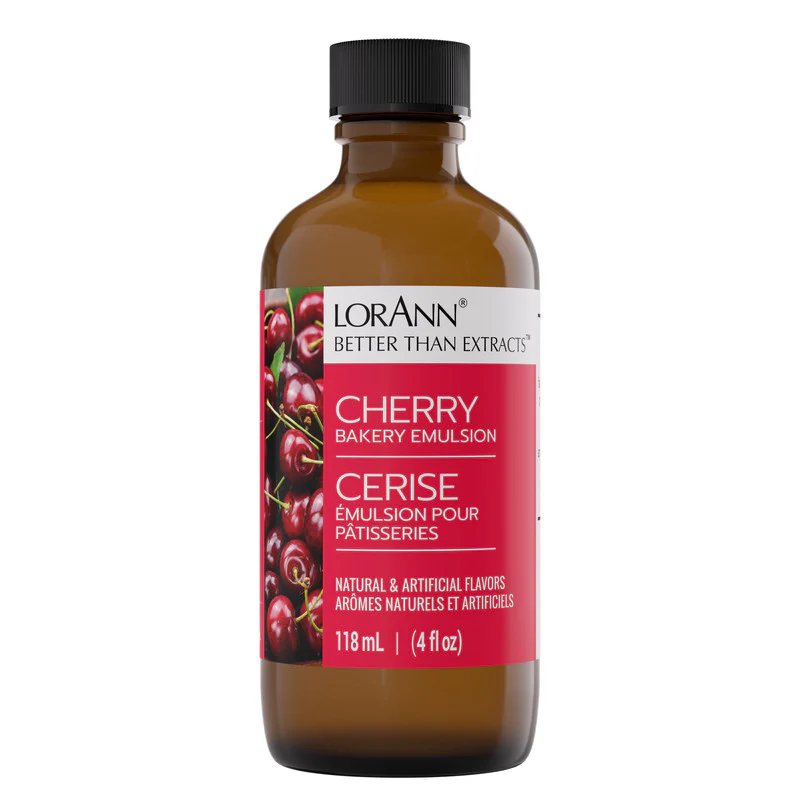 Cherry Bakery Emulsion - 4 oz. - 16 oz., 1 Gallon, 5 Gallons - Bakery Emulsions Canada - Ships Free Within Canada on Orders Above CAD $199