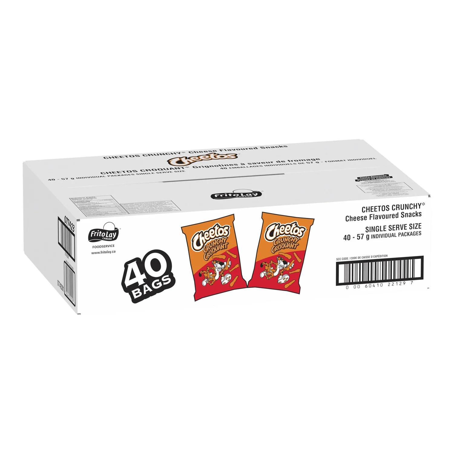 Chip Cheetos Crunchy 57 g. - 40 x 57 g - Cheetos - Restaurant and Foodservice Ingredients - Canadian Distribution - Ships Free Within Canada on Orders Above CAD $199 - Image 2