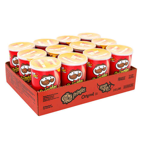 Chip Original Pringles - 12 x 67 g - Pringle - Restaurant and Foodservice Ingredients - Canadian Distribution - Ships Free Within Canada on Orders Above CAD $199