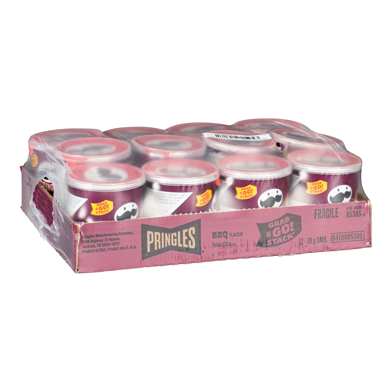 Chip Potato BBQ - 12 x 39 g - Pringle - Restaurant and Foodservice Ingredients - Canadian Distribution - Ships Free Within Canada on Orders Above CAD $199 - Image 2