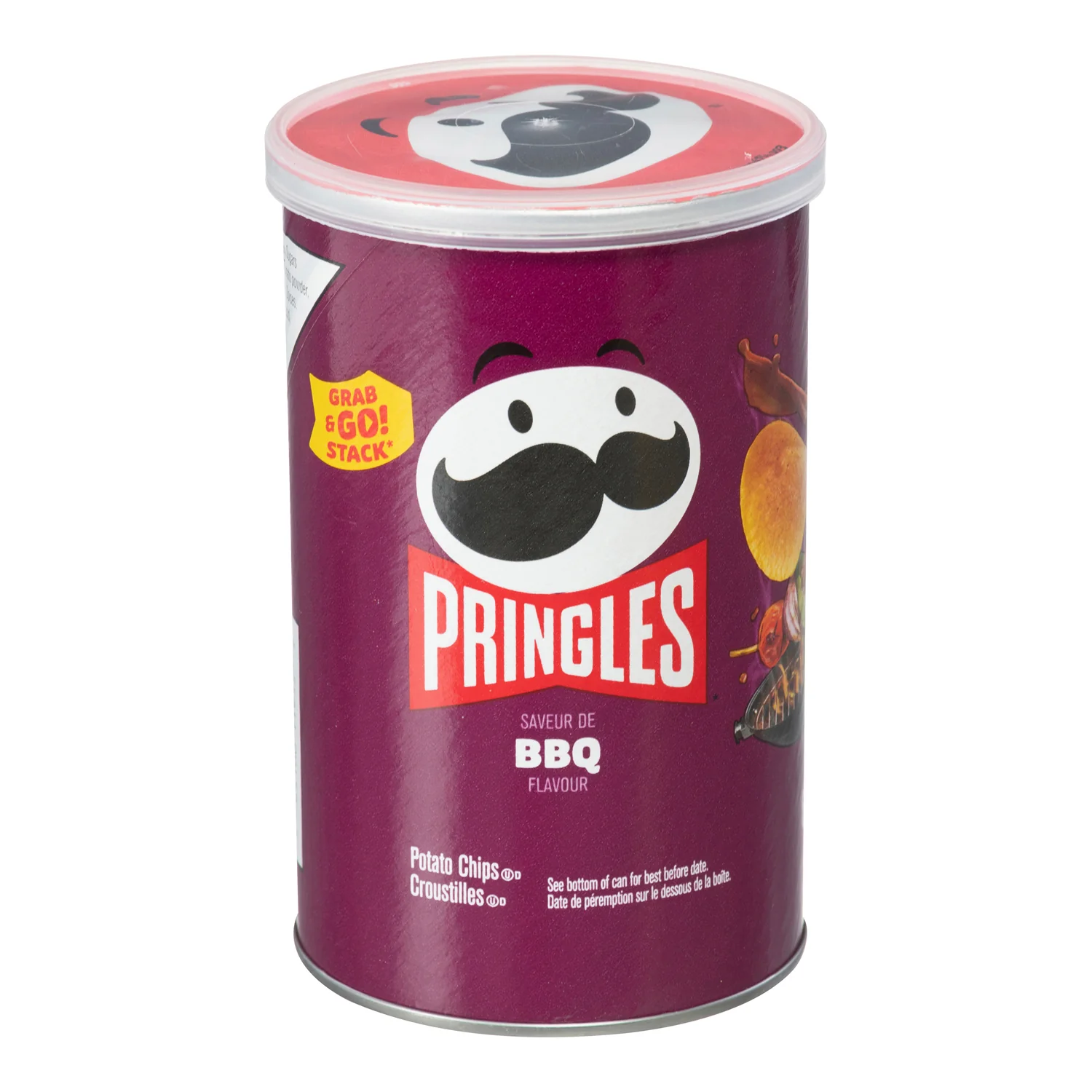 Chip Potato BBQ Pringles - 12 x 68 g - Pringle - Restaurant and Foodservice Ingredients - Canadian Distribution - Ships Free Within Canada on Orders Above CAD $199