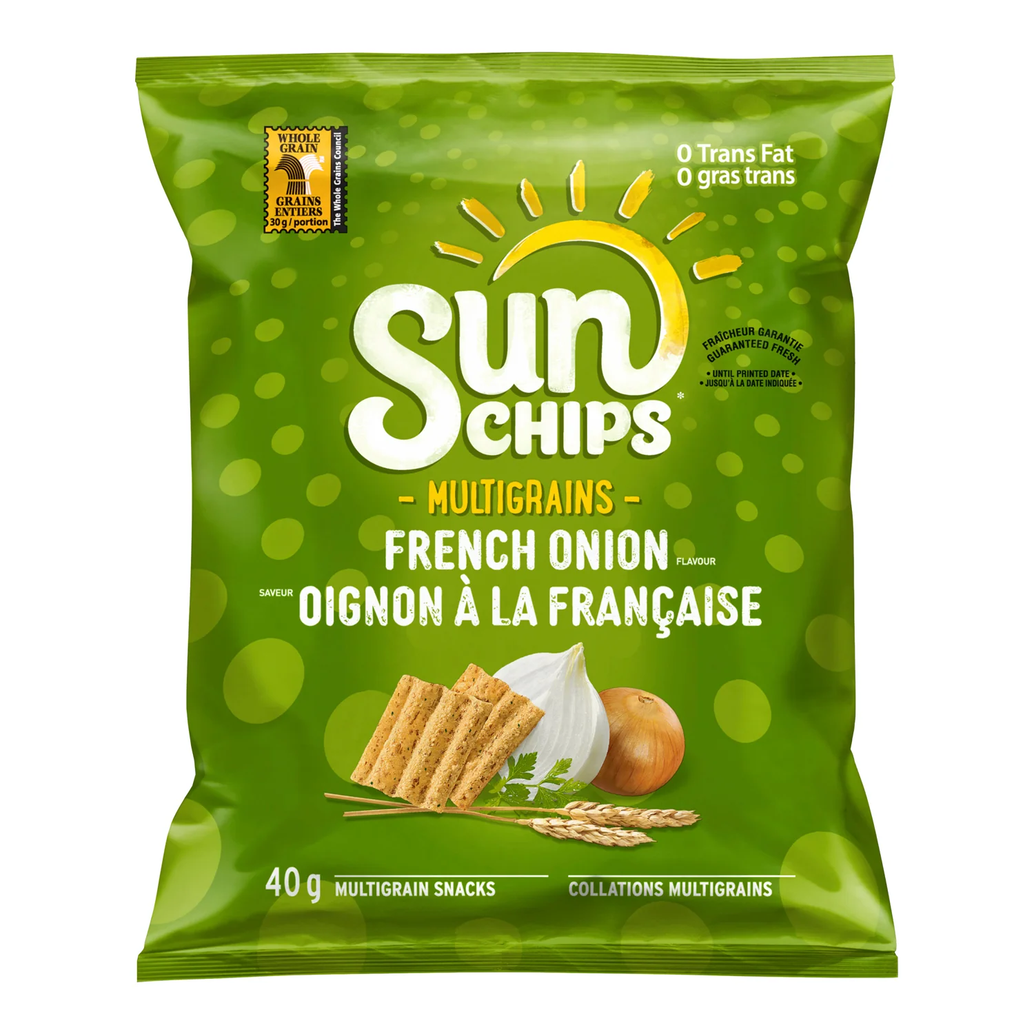 Chip Potato French Onion Sunchip - 40 x 40 g - Sunchip - Restaurant and Foodservice Ingredients - Canadian Distribution - Ships Free Within Canada on Orders Above CAD $199 - Image 2