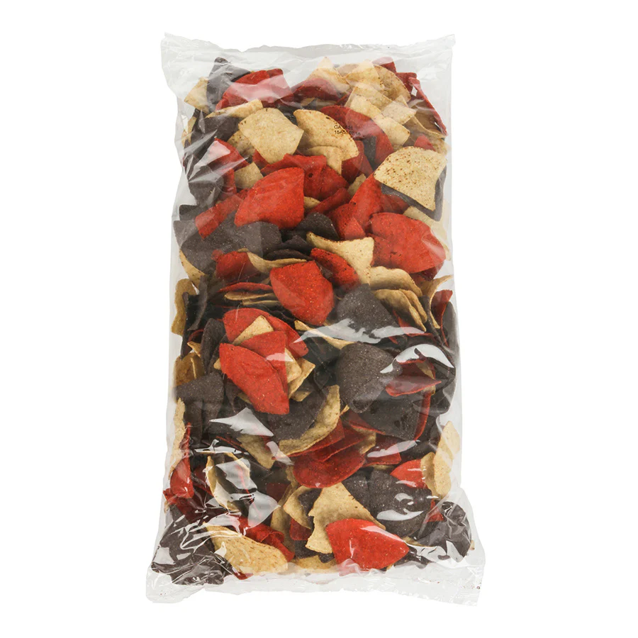 Chip Tortilla Tri-Colour Triangle - 6 x 2 lbs - Mission Foods - Restaurant and Foodservice Ingredients - Canadian Distribution - Ships Free Within Canada on Orders Above CAD $199 - Image 2