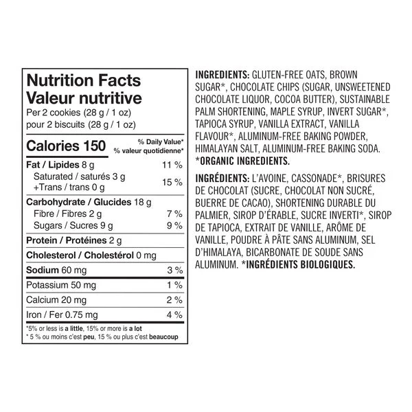 Chocolate Chip Cookies - 48 × 25 g - Allergy Smart - Canadian Distribution - Ships Free Within Canada on Orders Above CAD $199 - Image 6