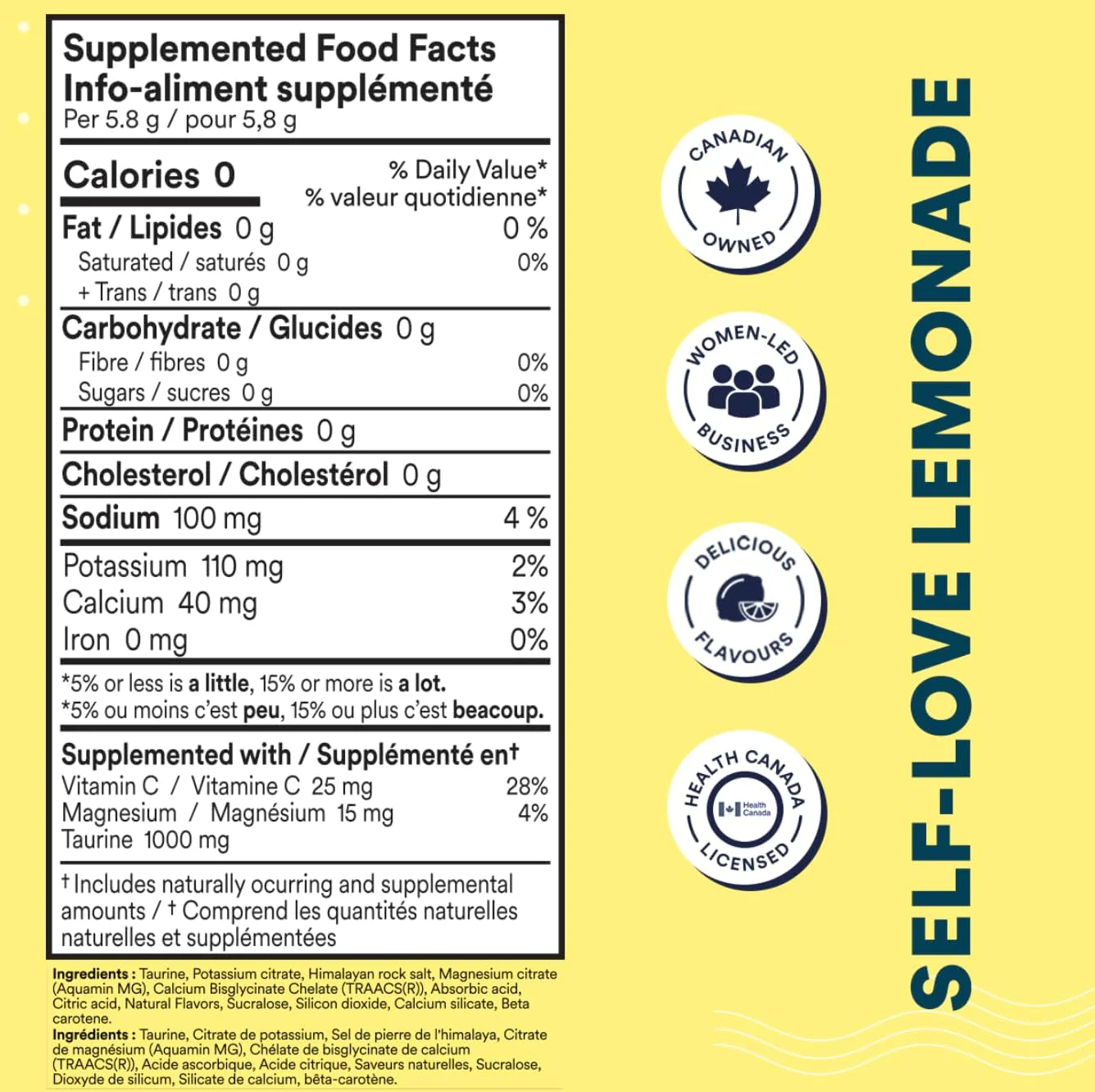 Cira x Alicia McCarvell – Hydration Powder – Self Love Lemonade – 45 Servings – Ships Free Within Canada on Orders Above CAD $199 - Image 6