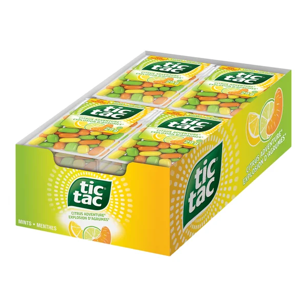 Citrus Adventure - 48 × 29 g - Tic Tac - Canadian Distribution - Ships Free Within Canada on Orders Above CAD $199
