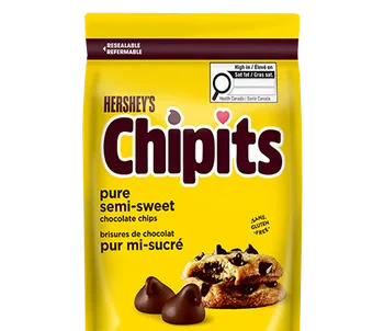 Hershey's - Chipits Semi-Sweet Chocolate Chips - 10KG - Chocolate Chip Pure - Canadian Distribution - Ships Free Within Canada on Orders Above CAD $199