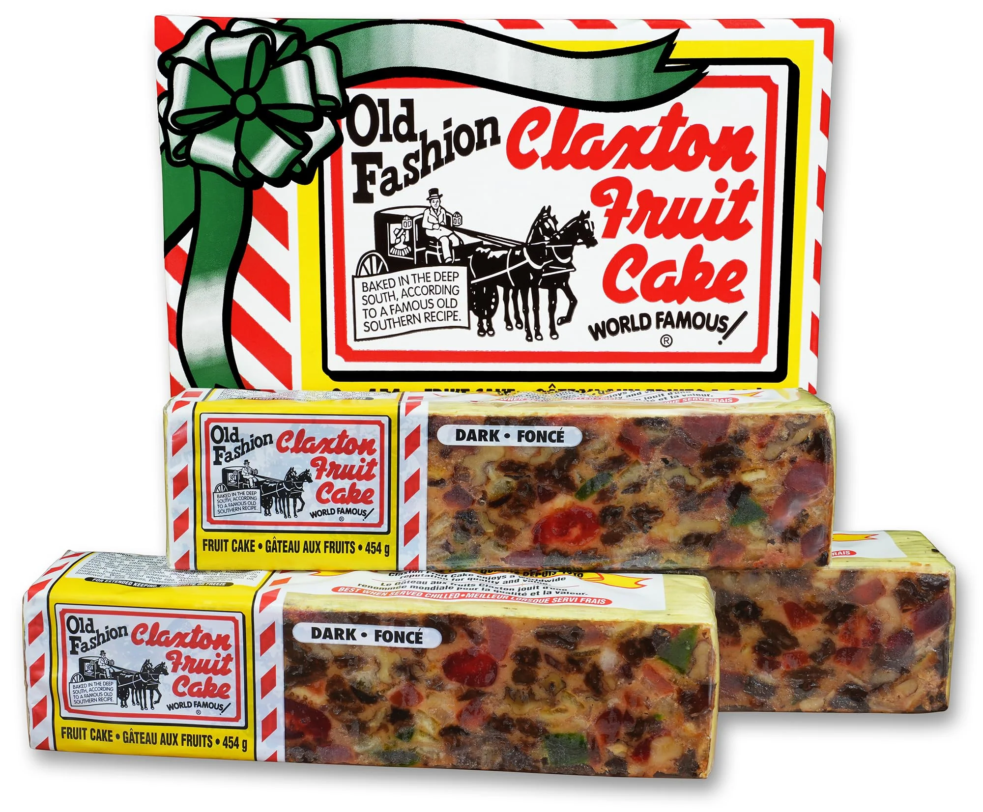 Claxton – Fruit Cake – Dark Recipe – 3 × 1 lb - Canadian Distribution - Ships Free Within Canada on Orders Above CAD $199