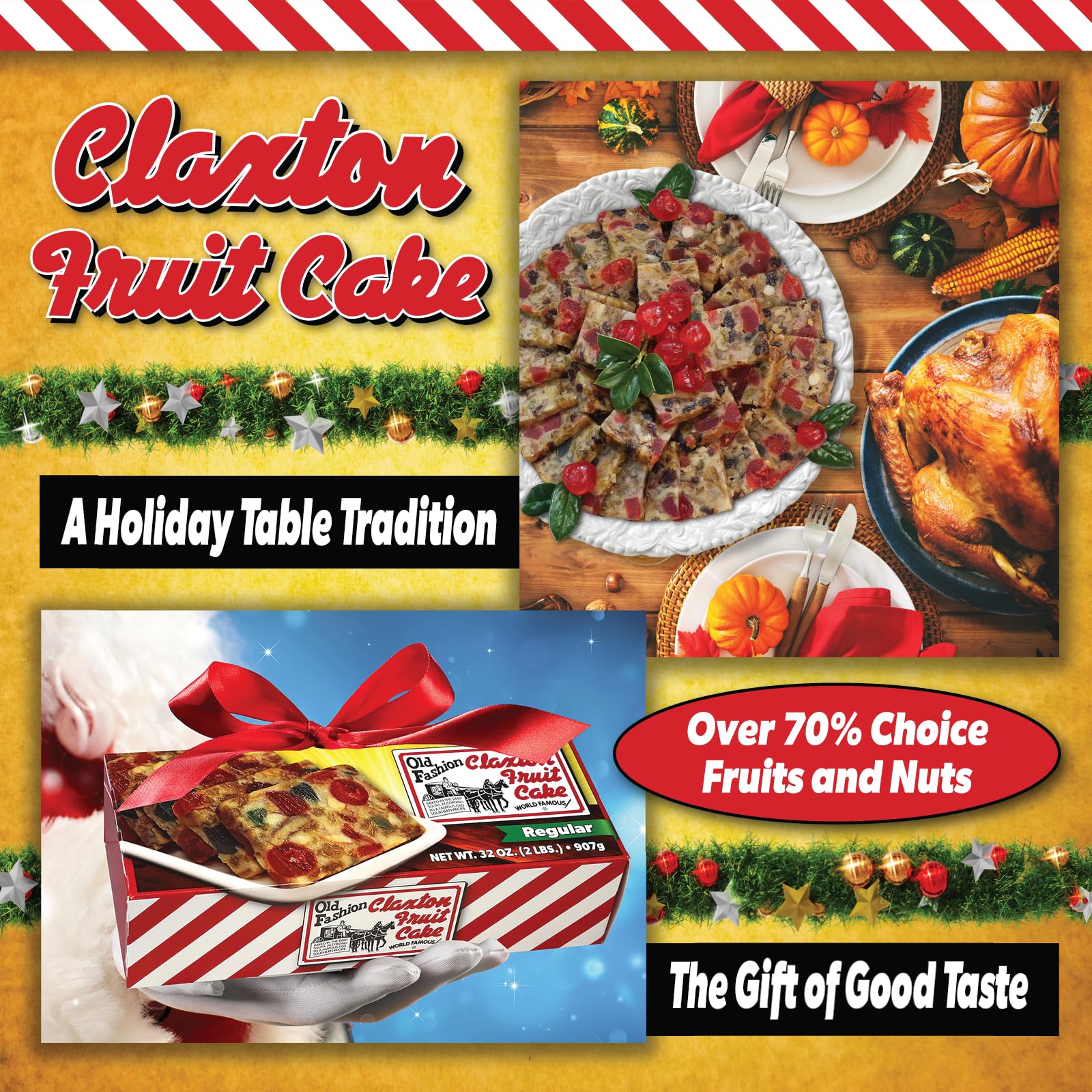 Claxton – Fruit Cake – Dark Recipe – 3 × 1 lb - Canadian Distribution - Ships Free Within Canada on Orders Above CAD $199 - Image 3