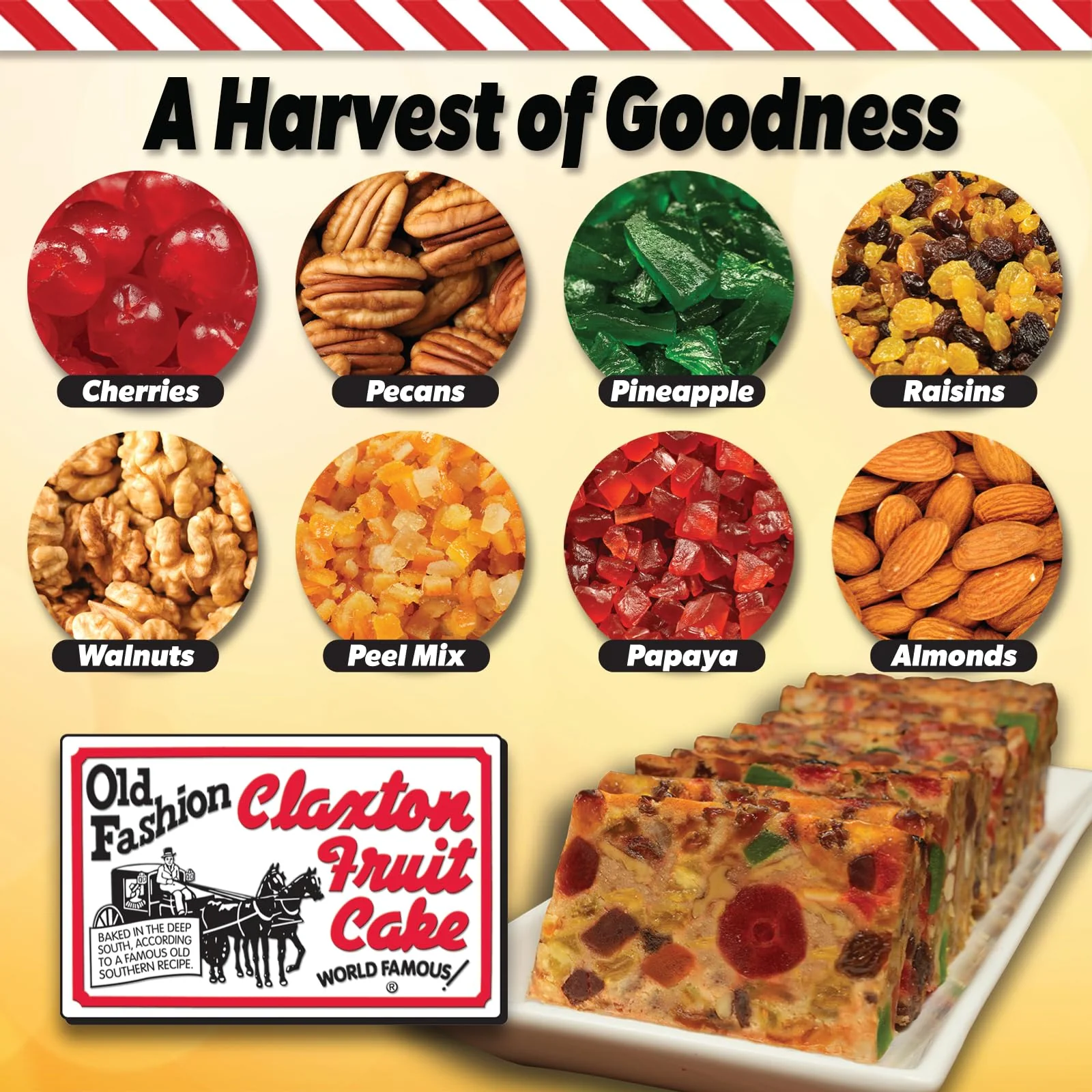 Claxton – Fruit Cake – Dark Recipe – 3 × 1 lb - Canadian Distribution - Ships Free Within Canada on Orders Above CAD $199 - Image 5