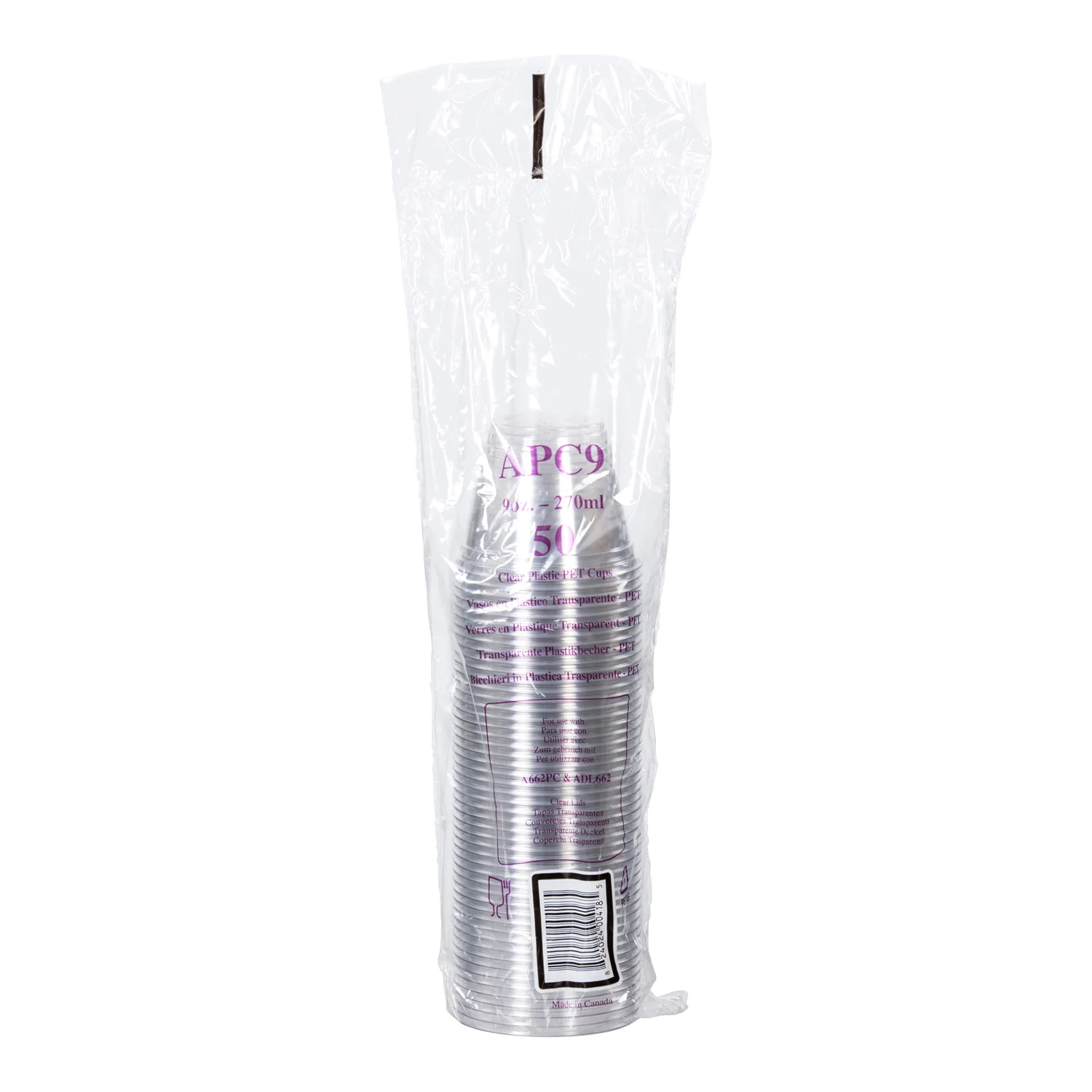 Clear 9 oz PET Parfait / Sundae Cup - Case of 1000 - Canadian Distribution - Image 3