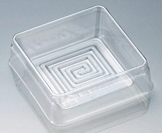 Clear Square Mini Dessert Container with Deep Lid – For Confections & Pastries - Canadian Distribution - Ships Free Within Canada on Orders Above CAD $199 - Image 3
