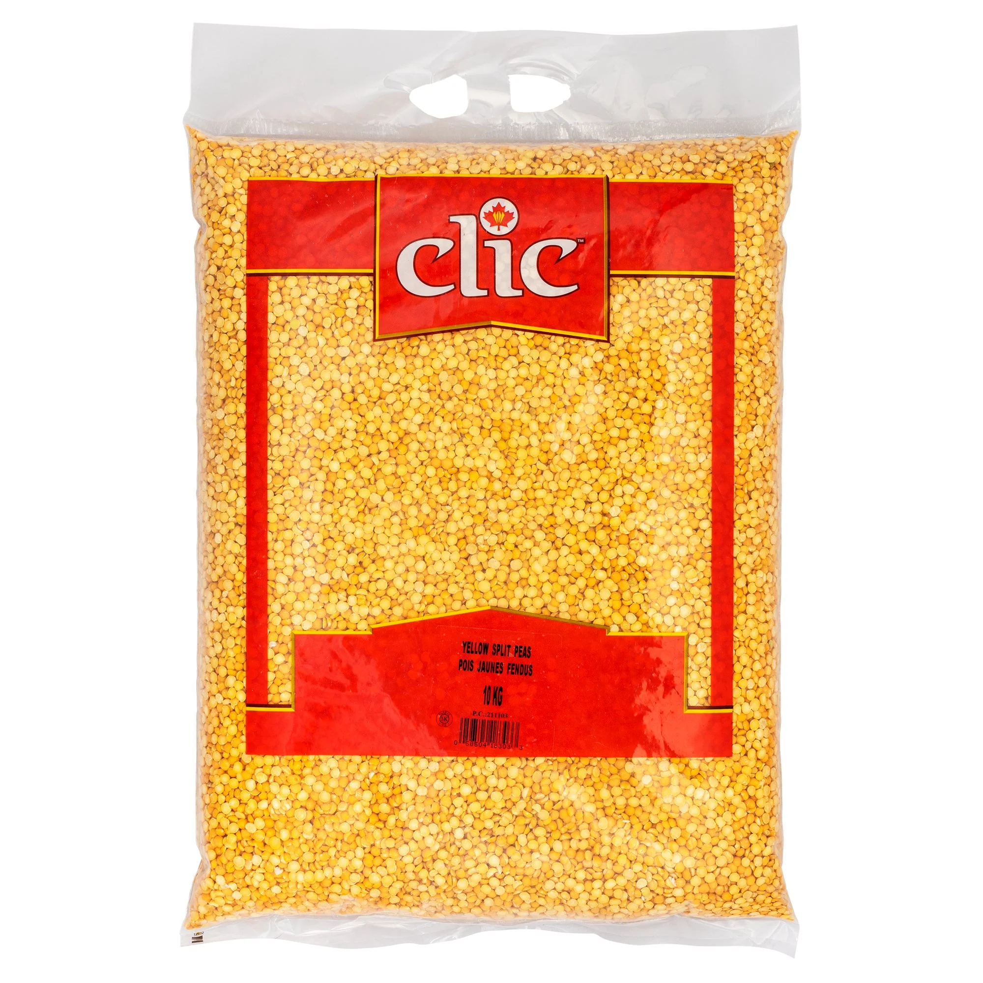 Clic Yellow Split Peas - 4 x 10 kg - Grocery and Food Items - Canadian Distribution - Ships Free Within Canada on Orders Above CAD $199