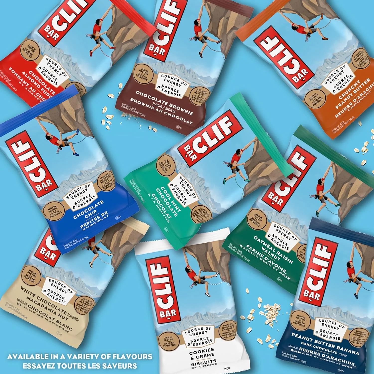 Clif Bar – Energy Bars – Chocolate Chip – 15 Pack (1.02 kg) – Ships Free Within Canada on Orders Above CAD $199 - Image 6