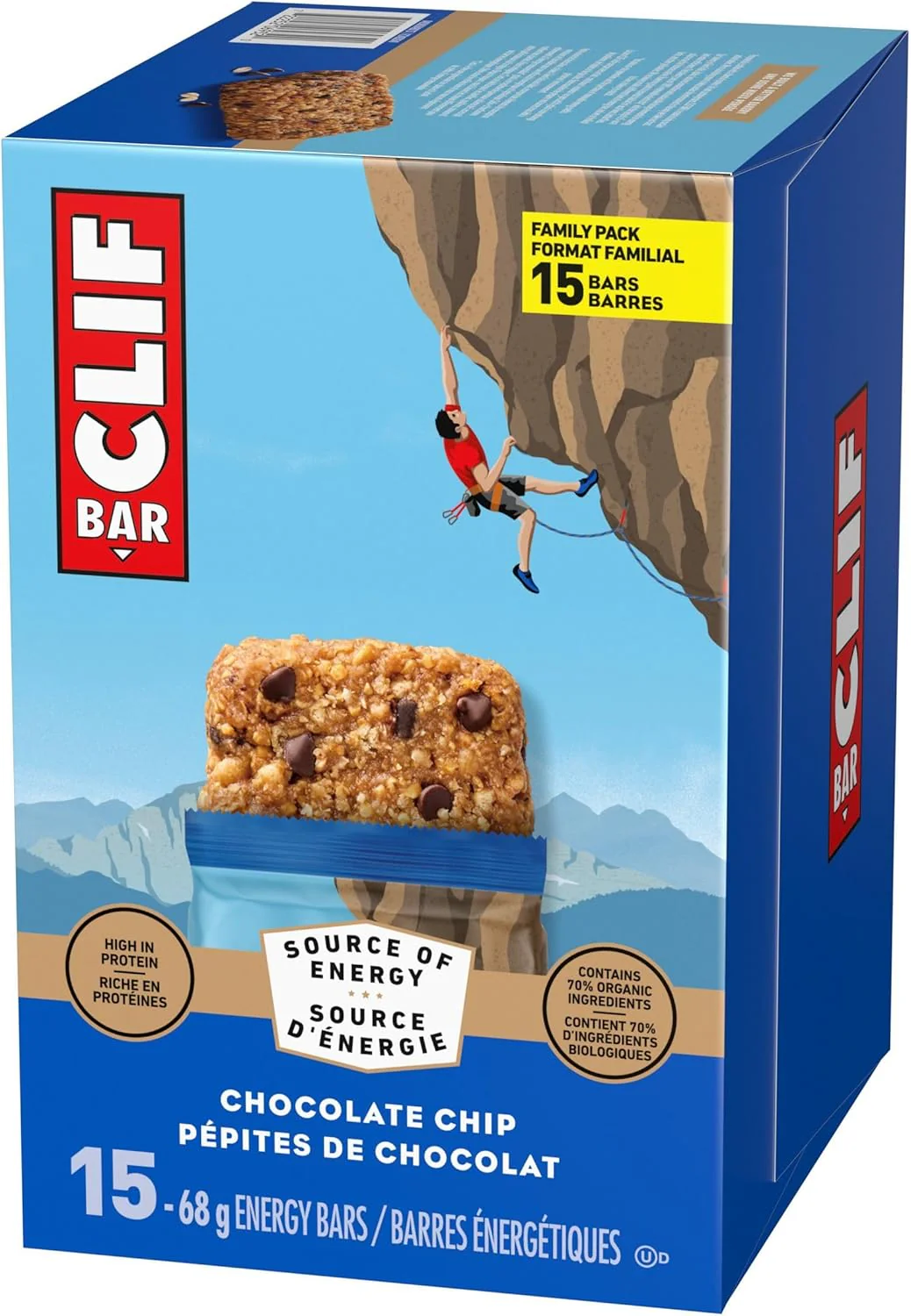 Clif Bar – Energy Bars – Chocolate Chip – 15 Pack (1.02 kg) – Ships Free Within Canada on Orders Above CAD $199 - Image 8