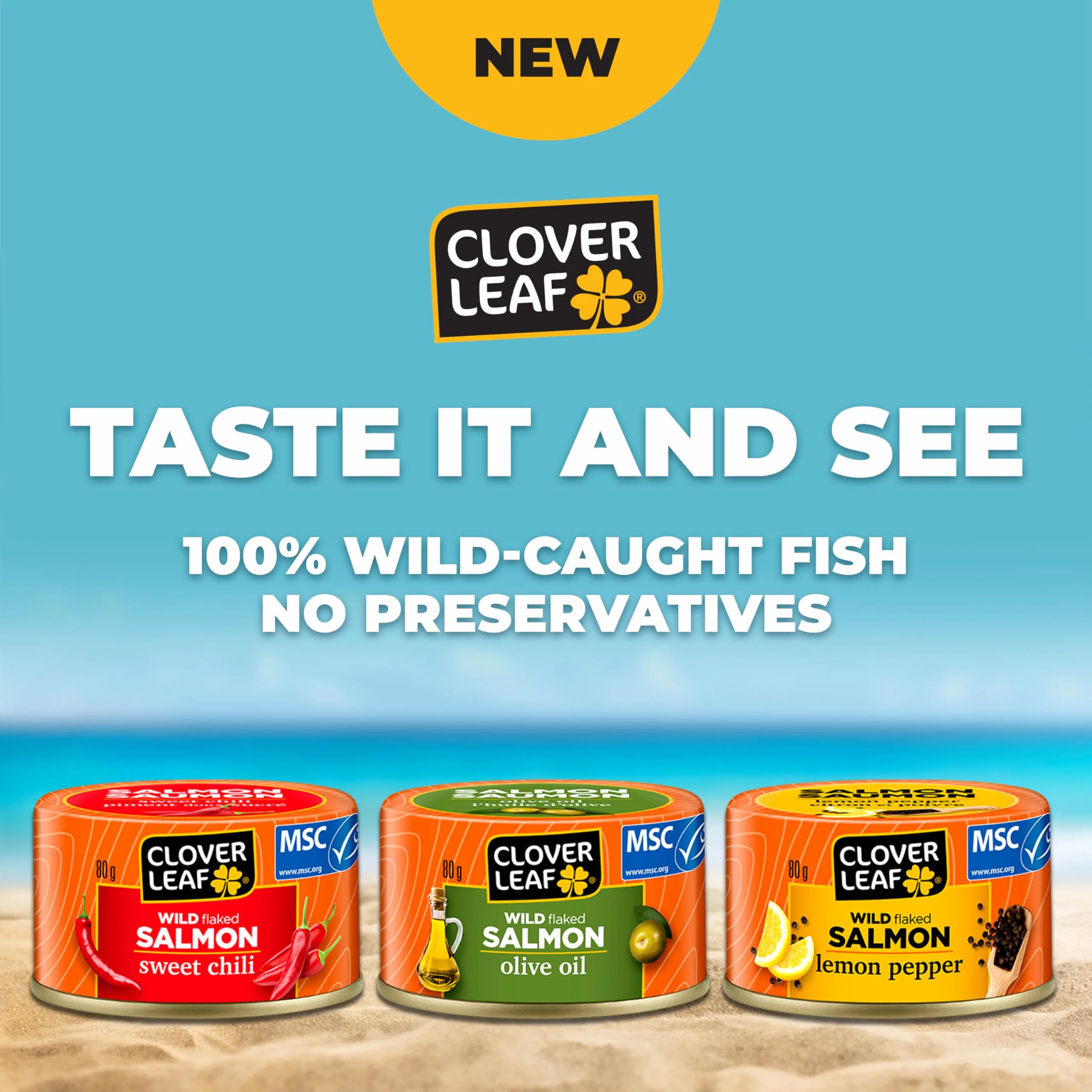 Clover Leaf Wild Flaked Salmon Sweet Chili, 80g, 24 Easy-Peel Cans - High Protein Canned Pink Salmon with Omega-3 & Vitamin D - Canadian Distribution - Ships Free Within Canada on Orders Above CAD $199 - Image 2