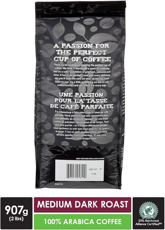 Club Coffee Craft Roasters | Colombian Light Dark - Whole Bean Bag - Case of 8 x 2 LB Bags - Ships Free Within Canada on Orders Above CAD $199 - Image 2