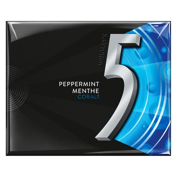Cobalt Cooling Peppermint Gum - 40 x Packs of 15 - 5 Gum - Canadian Distribution - Ships Free Within Canada on Orders Above CAD $199
