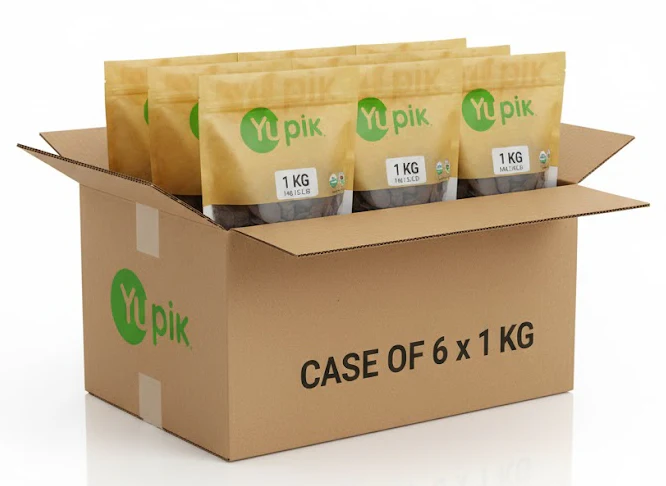Cocoa Liquor Wafers - Organic - Case of 6 x 1KG - Yupik - For Baking, Molding & Coating  - Canadian Distribution - Ships Free Within Canada on Orders Above CAD $199
