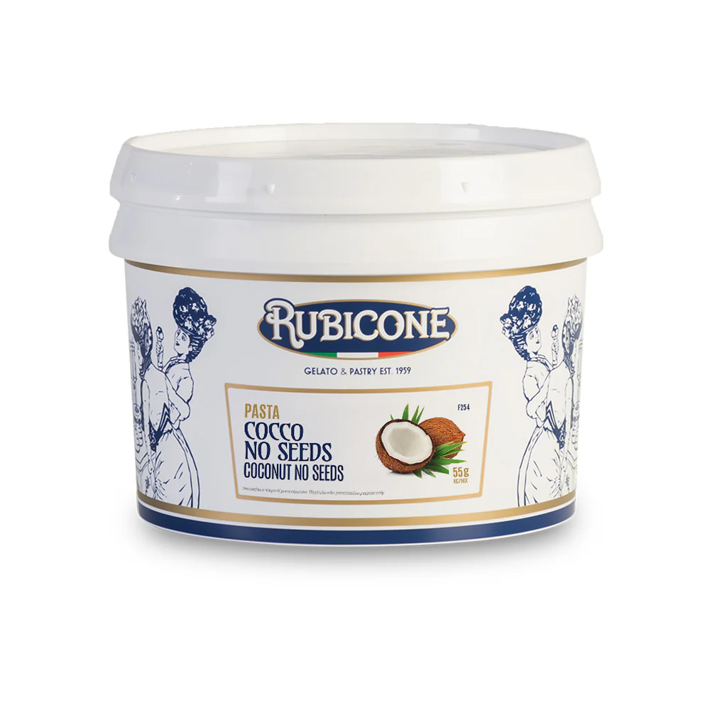 "PRE-ORDER" Coconut No Seeds Paste - Fruit Gelato Pastes - Case of 2 x 3 KG Buckets - Rubicone Canada - Ships Free Within Canada on Orders Above CAD $199