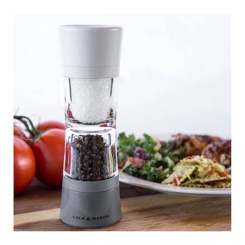 COLE & MASON Lincoln White & Grey Duo Salt & Pepper Mill, 7.5 in (19 cm) - Canadian Distribution - Ships Free Within Canada on Orders Above CAD $199 - Image 5