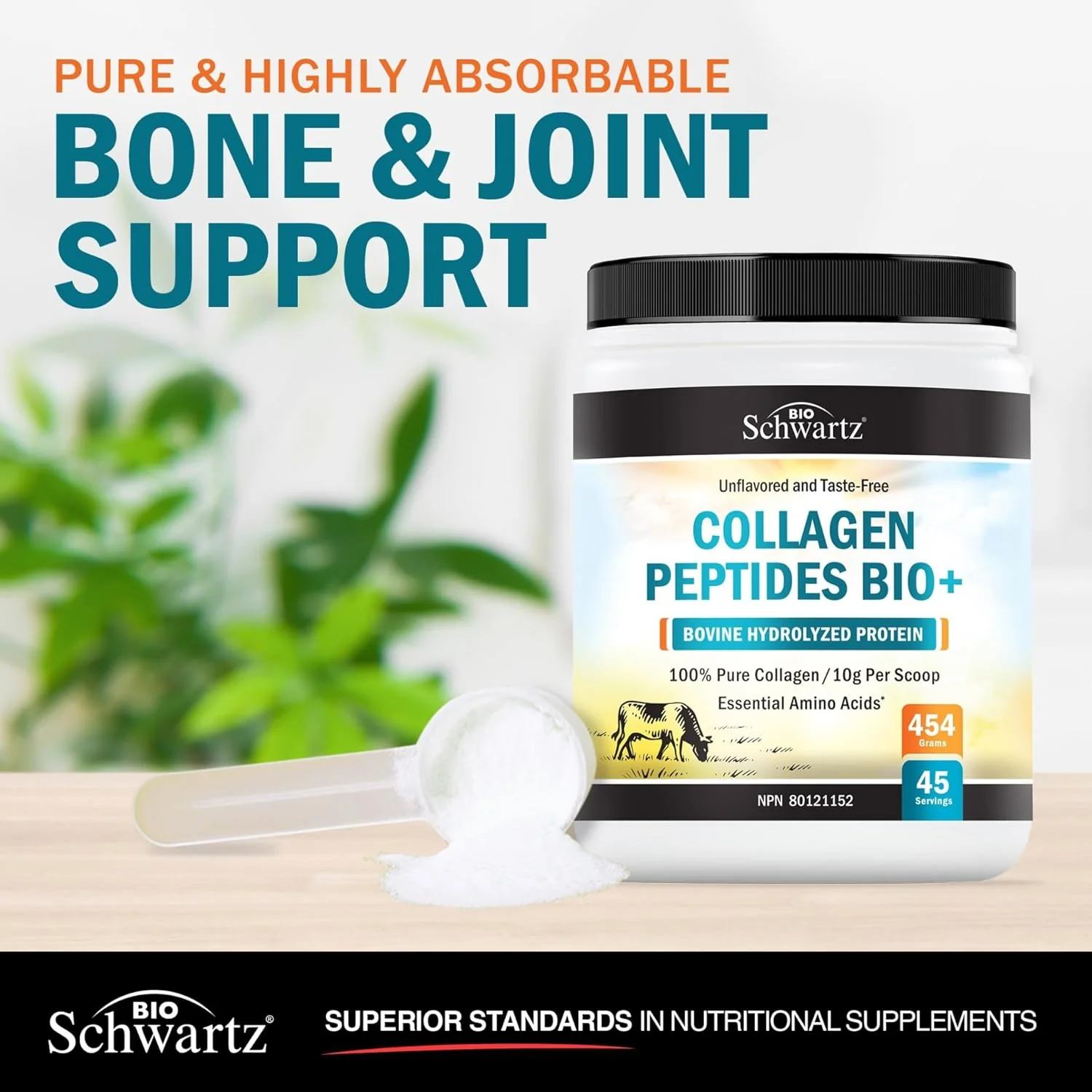 Collagen Peptides – Hydrolyzed Collagen Powder – Unflavored – 16 oz – Ships Free Within Canada on Orders Above CAD $199 - Image 2