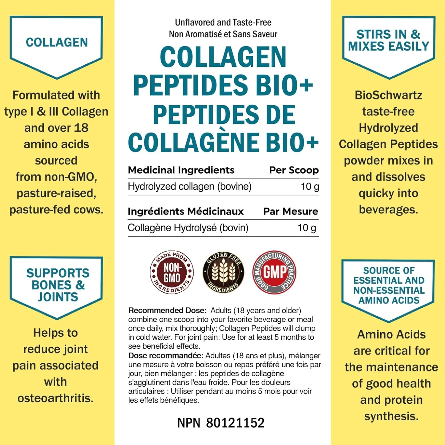 Collagen Peptides – Hydrolyzed Collagen Powder – Unflavored – 16 oz – Ships Free Within Canada on Orders Above CAD $199 - Image 5