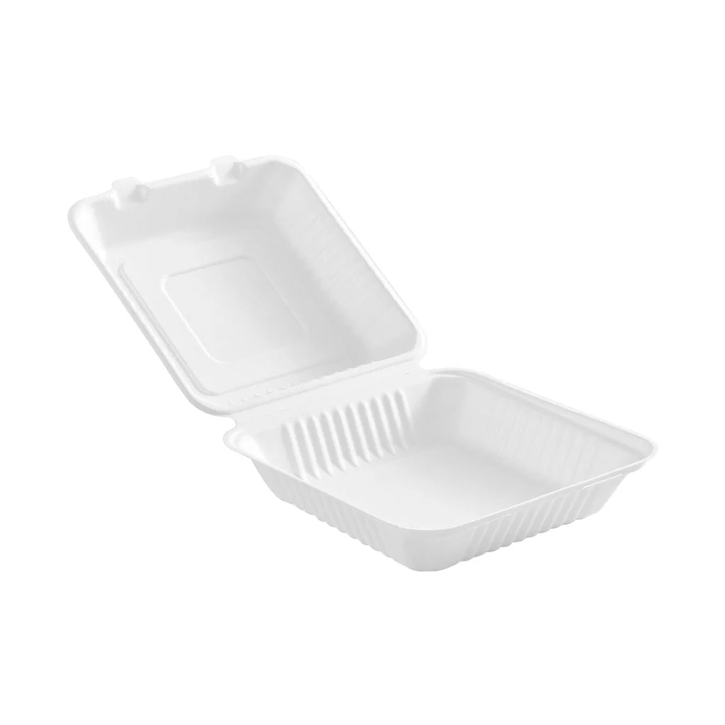 Compostable Hinged Containers - Sold By The Case