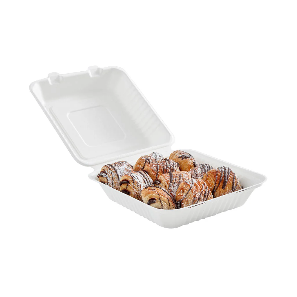 Compostable Hinged Containers - Sold By The Case - Image 3