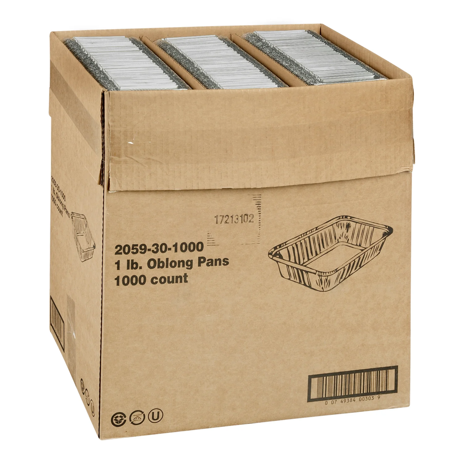 Container Foil 1 lb. Oblong - 1000 each - Handi Foil Of A - Packaging and Accessories - Restaurant Supplies and Equipment - Canadian Distribution - Image 3