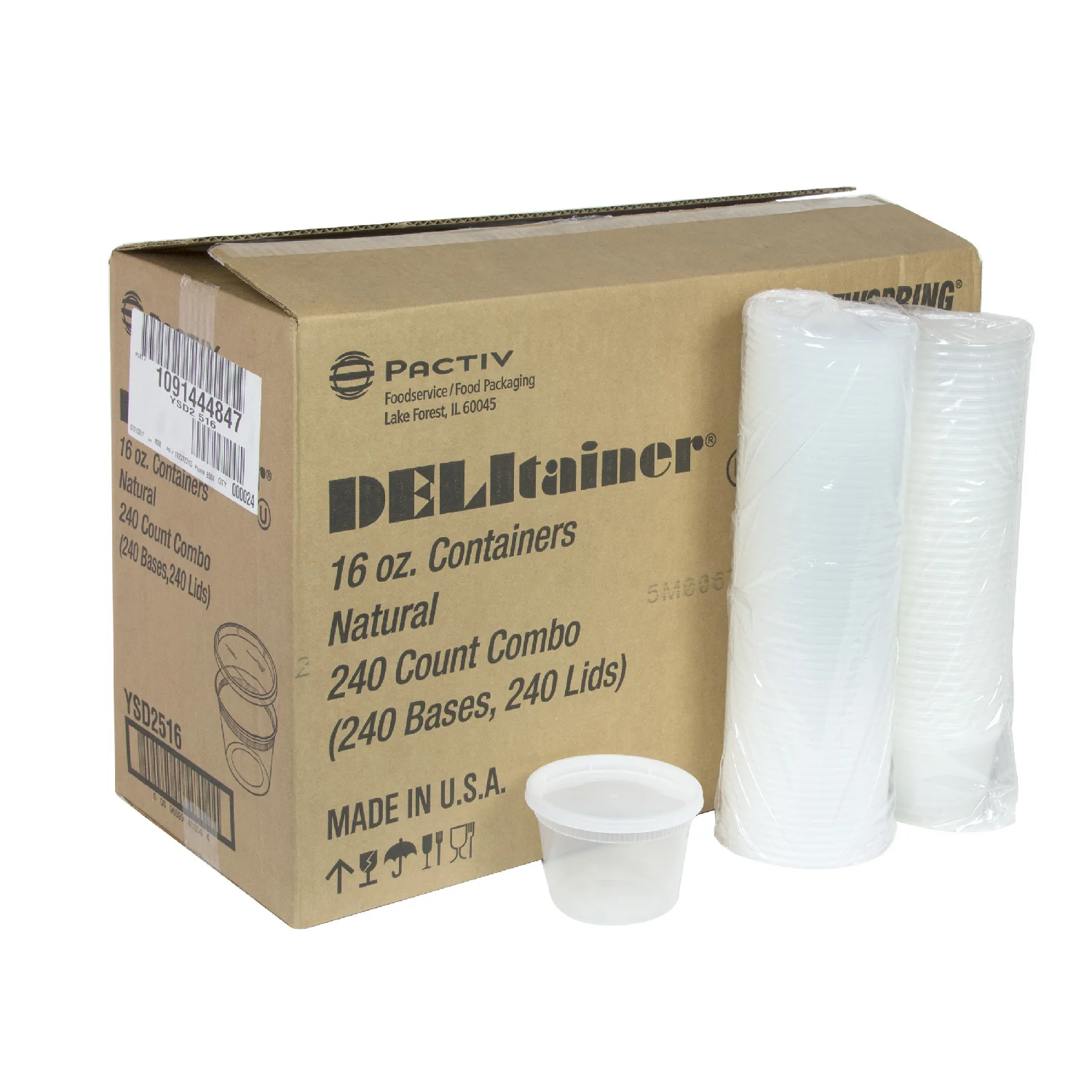 Container Plastic Deli Translucent With Lid - 240 x 16 oz - Delitainer - Packaging and Accessories - Restaurant Supplies and Equipment - Canadian Distribution - Image 10