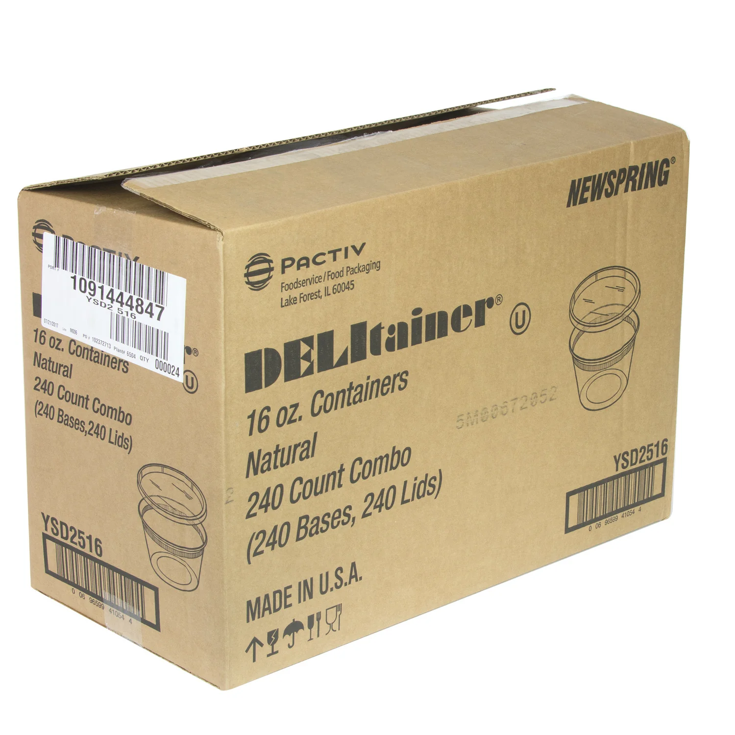 Container Plastic Deli Translucent With Lid - 240 x 16 oz - Delitainer - Packaging and Accessories - Restaurant Supplies and Equipment - Canadian Distribution - Image 6