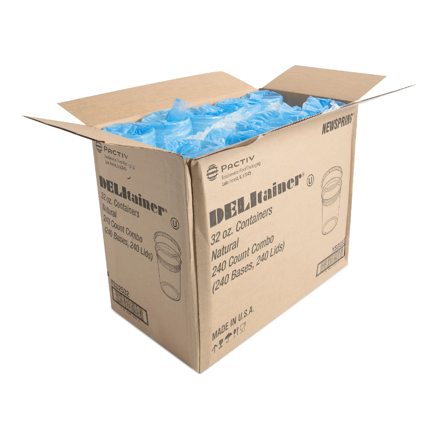 Container Plastic Deli Translucent With Lid - 240 x 32 oz - Delitainer - Packaging and Accessories - Restaurant Supplies and Equipment - Canadian Distribution - Image 5