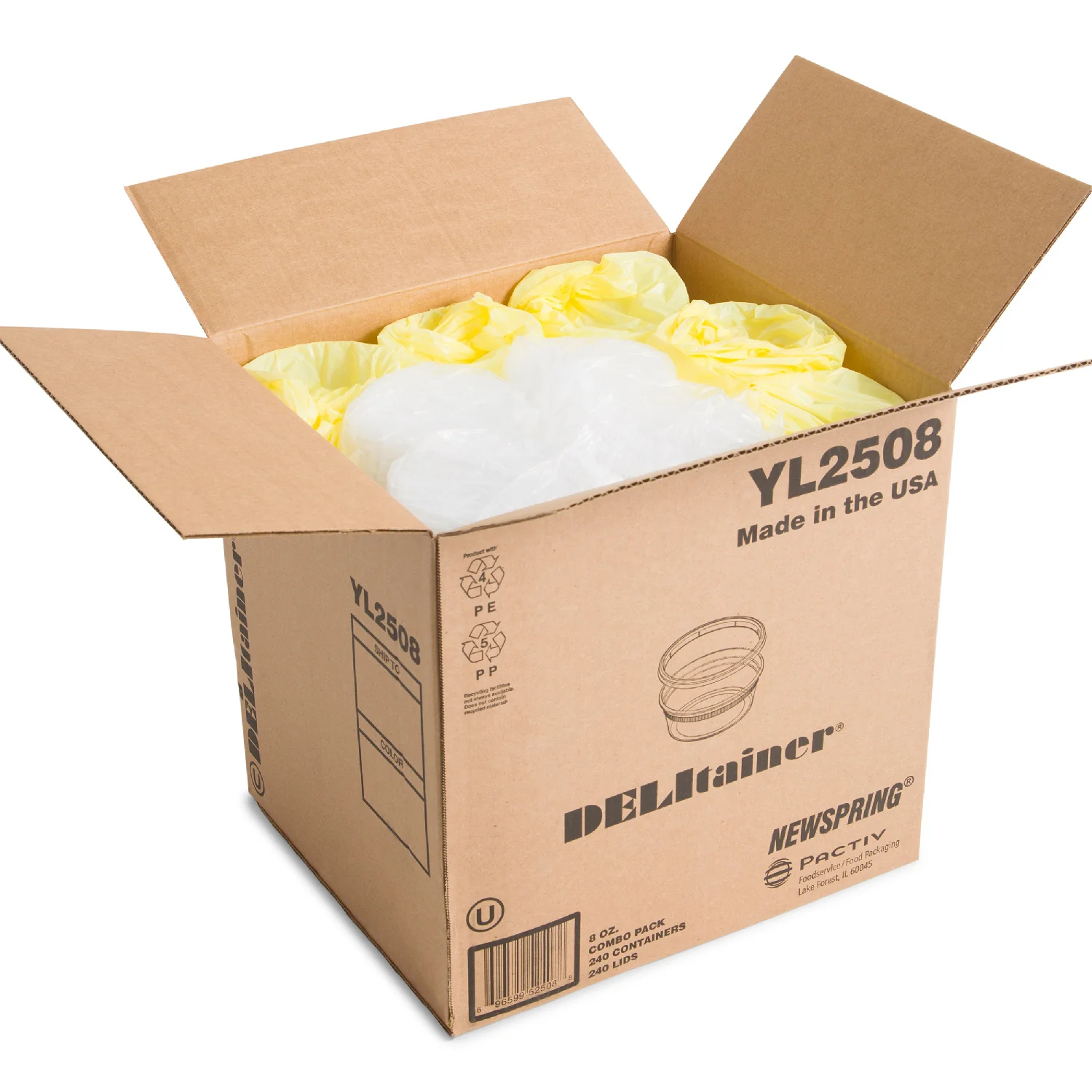 Container Plastic Deli Translucent With Lid - 240 x 8 oz - Delitainer - Packaging and Accessories - Restaurant Supplies and Equipment - Canadian Distribution - Image 5