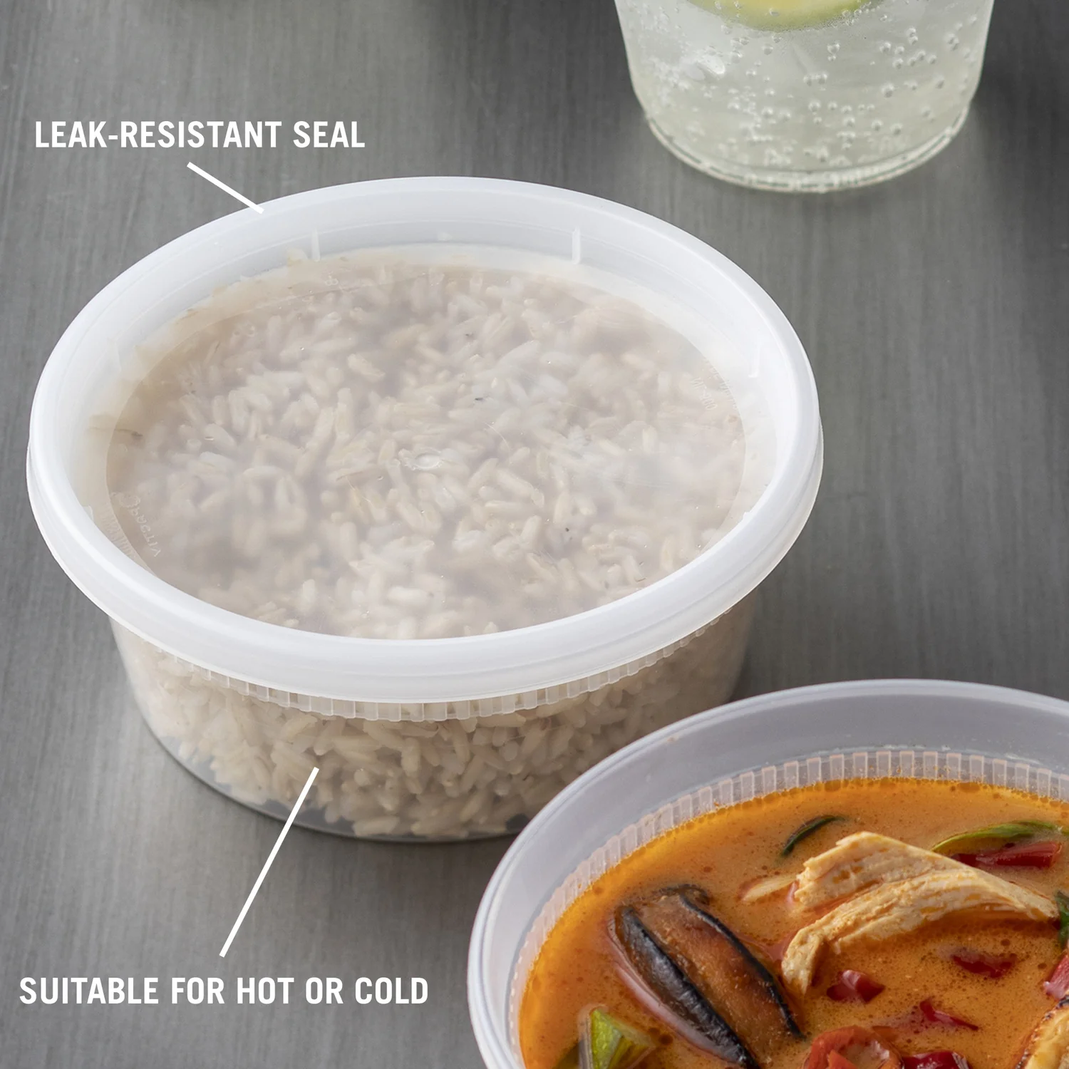 Container Plastic Deli Translucent With Lid - 240 x 8 oz - Delitainer - Packaging and Accessories - Restaurant Supplies and Equipment - Canadian Distribution - Image 8