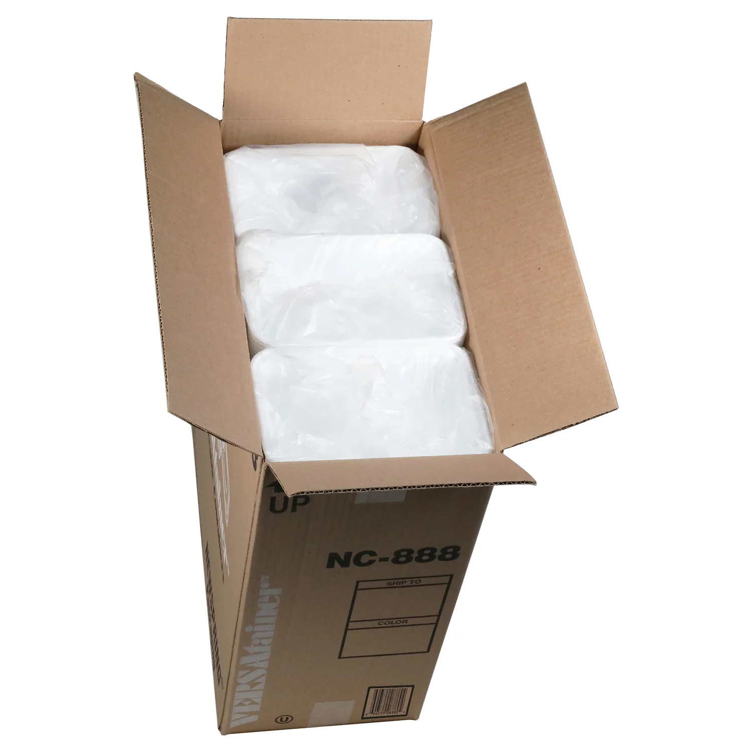 Container Plastic Rectangle White with Lid - 150 x 38 oz - Versatainer - Packaging and Accessories - Restaurant Supplies and Equipment - Canadian Distribution - Image 4