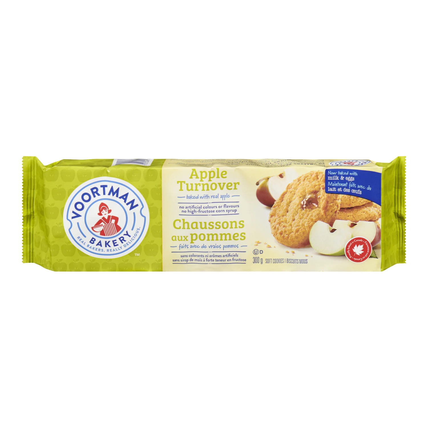 Cookie Apple Turnover - 12 x 300 g - Voortman - Restaurant and Foodservice Ingredients - Canadian Distribution - Ships Free Within Canada on Orders Above CAD $199