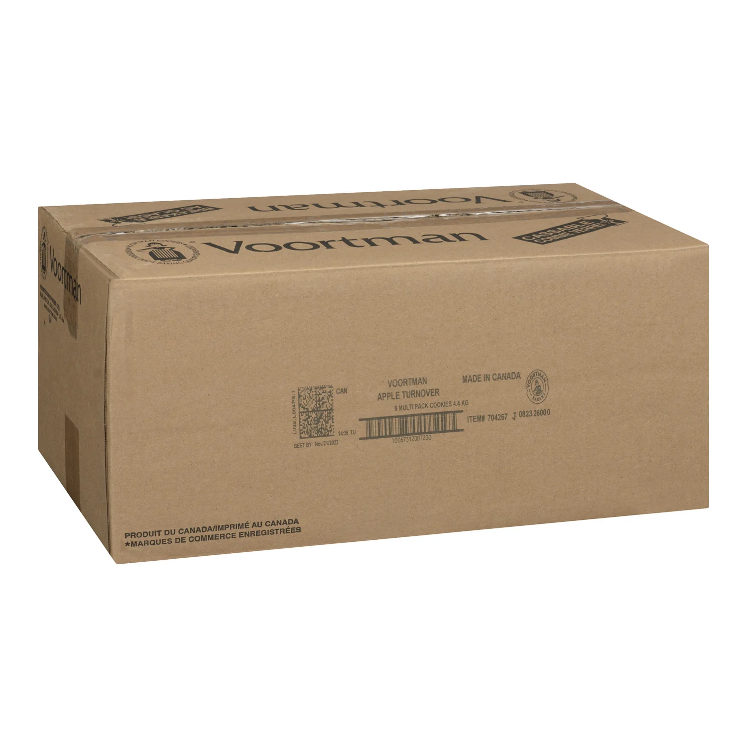 Cookie Apple Turnover Single Serve - 1 x 144 count - Voortman - Restaurant and Foodservice Ingredients - Canadian Distribution - Ships Free Within Canada on Orders Above CAD $199 - Image 2
