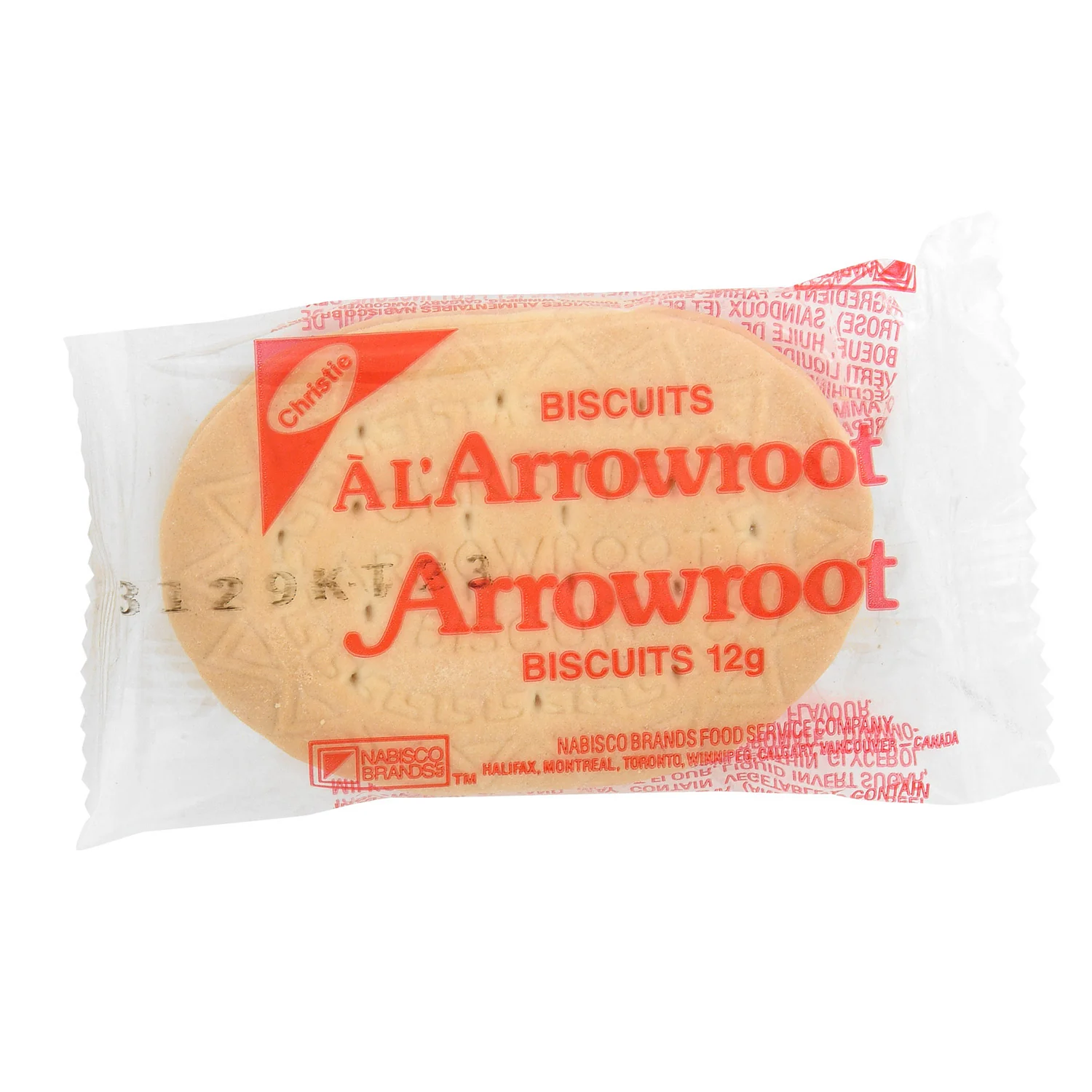 Cookie Arrowroot - 300 x 2 count - Christie - Restaurant and Foodservice Ingredients - Canadian Distribution - Ships Free Within Canada on Orders Above CAD $199
