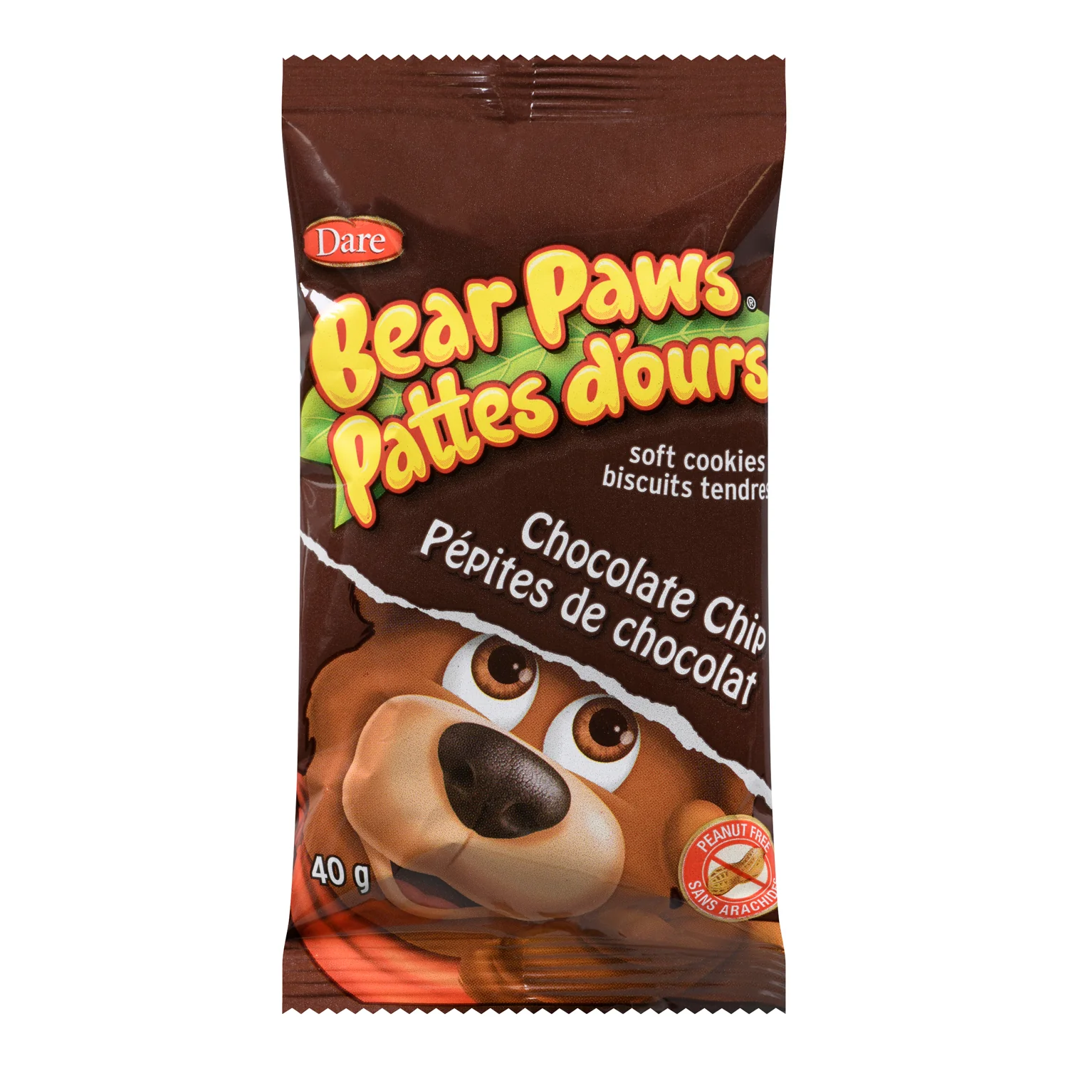 Cookie Chocolate Chip Bear Paws - 6 x 480 g - Dare - Restaurant and Foodservice Ingredients - Canadian Distribution - Ships Free Within Canada on Orders Above CAD $199 - Image 3