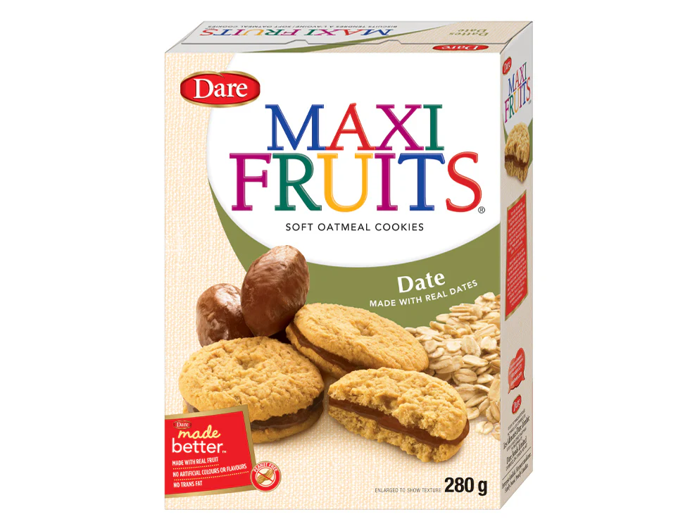 Cookie Oatmeal Date Soft Maxi - 12 x 280 g - Maxi Fruits - Restaurant and Foodservice Ingredients - Canadian Distribution - Ships Free Within Canada on Orders Above CAD $199